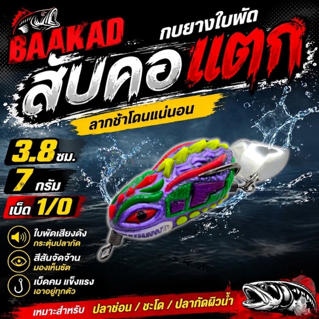 สับคอแตก เบ็ด SNS 1/0 รูปที่ 2