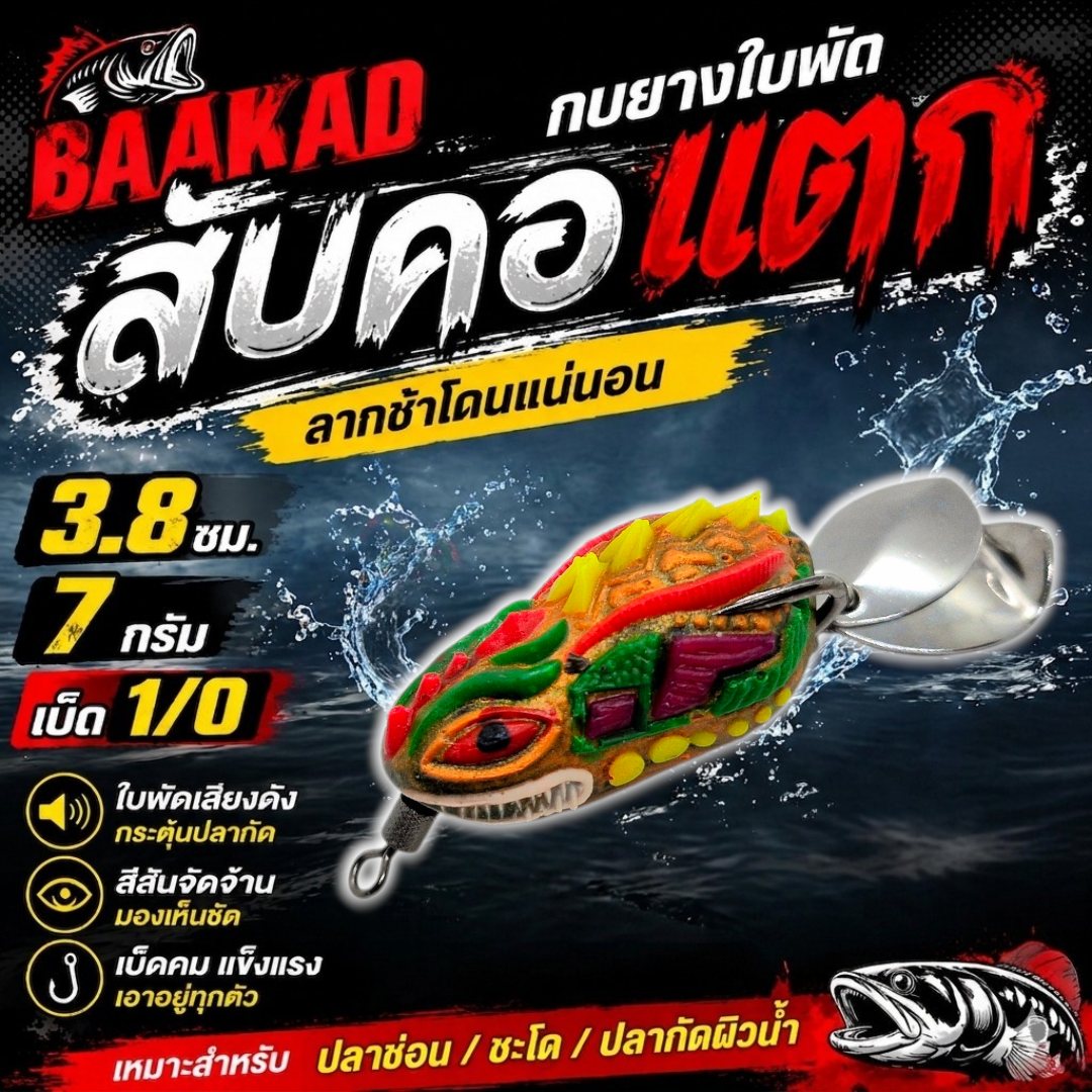 สับคอแตก เบ็ด SNS 1/0 รูปที่ 5