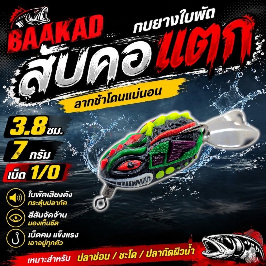 สับคอแตก เบ็ด SNS 1/0 รูปที่ 6