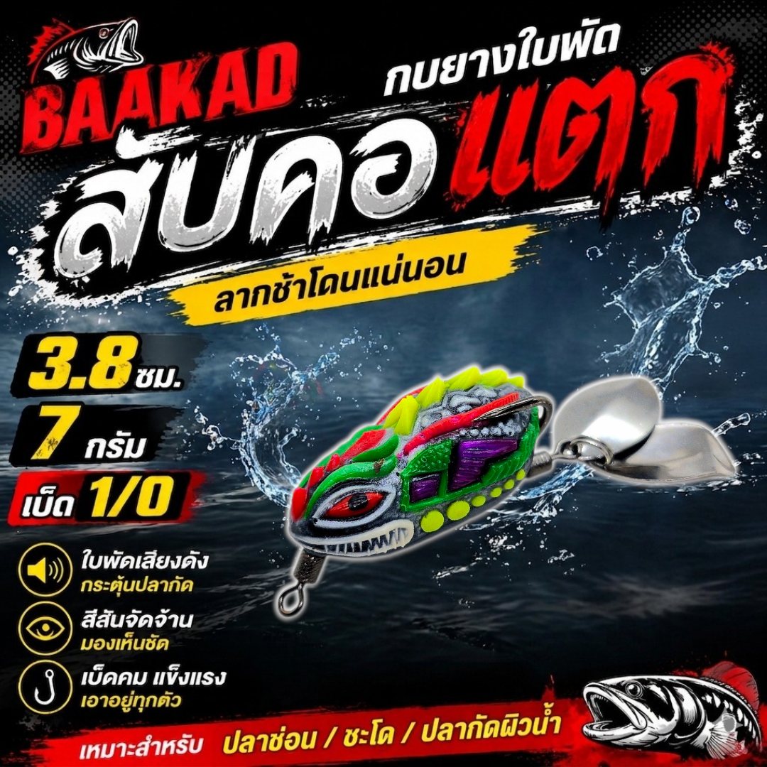 สับคอแตก เบ็ด SNS 1/0 รูปที่ 3